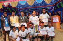 अध्यक्ष कप रनिङ्ग शिल्ड भलिवल प्रतियोगिता २०७५ मा  दोस्रो स्थान हासिल गर्दै छत्रदेव -५ छत्रगञ्ज । 
