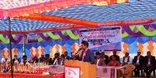 अध्यक्ष कप रनिङ्ग शिल्ड भलिवल प्रतियोगिता २०७५ काे कार्यक्रम सञ्चालकको भुमिका निर्वाहा गर्दै पालिका स्तरिय सामाजिक विकास समिति संयोजक एवं छत्रदेव गाउँपालिका वडा नं. ६ का वडा अध्यक्ष श्री कमल पौडेल । 
