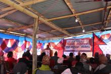 चौथो गाउँसभा अधिवेशन -२०७५ सम्बोधन गर्दै गाउँपालिका उप-प्रमुख श्री तुल्सीदेवी श्रेष्ठ।